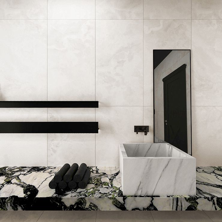 Global Tile, Матовый блеск, Керамогранит, 60x120, 60x60, Матовая, Оникс Biscotti