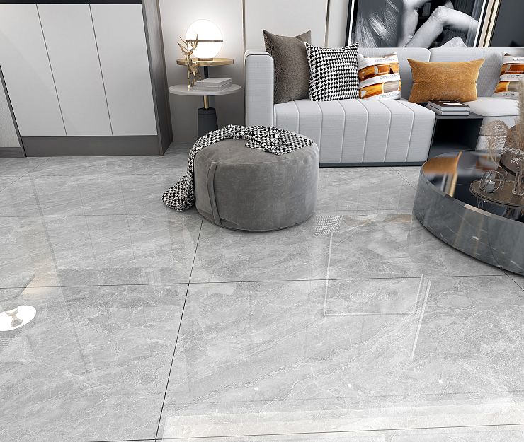 Global Tile, Блеск серебра, Керамогранит, 60x120, Полированная, Мрамор Treviso