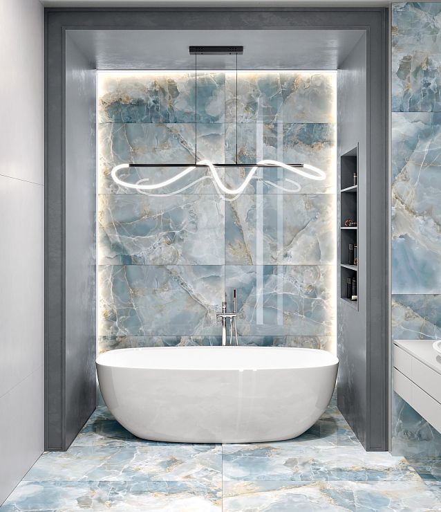 Global Tile, Керамогранит, 60x120, 60x60, Полированная, Мрамор Favorito