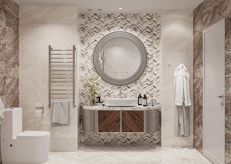 Global Tile, Керамогранит, 25x50, Глянцевая, Мрамор Sonesta