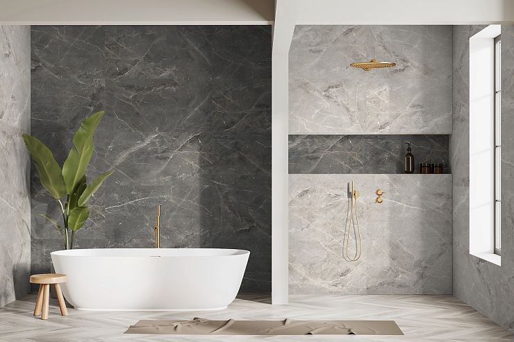 Global Tile, Soft Sugar, Керамогранит, 60x120, Лаппатированная, Мрамор Tulip