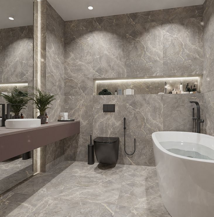 Global Tile, Карвинг, Керамогранит, 60x120, Матовая, Мрамор Sacramento