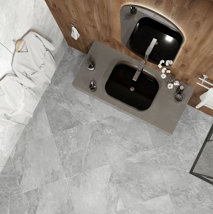 Global Tile, Антискользящая R11+Sugar, Керамогранит, 60x60, Матовая, Камень Destiny