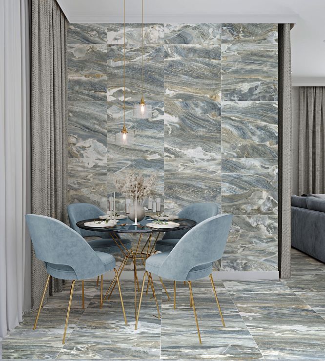 Global Tile, Керамогранит, 60x60, Матовая, Мрамор Bellagio