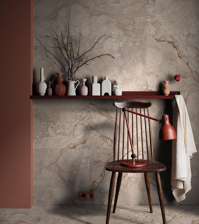 Global Tile, Slim, Керамогранит, 60x60, Матовая, Мрамор Celestia