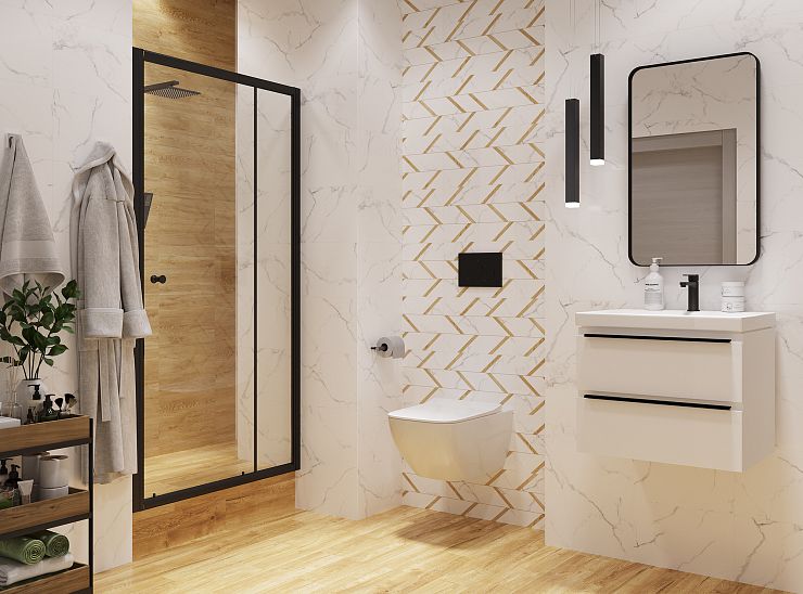 Global Tile, Керамика, 27х40, Глянцевая, Мрамор Vega