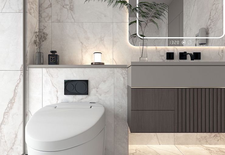 Global Tile, Матовый блеск, Керамогранит, 60x120, 60x60, Матовая, Мрамор Canberra