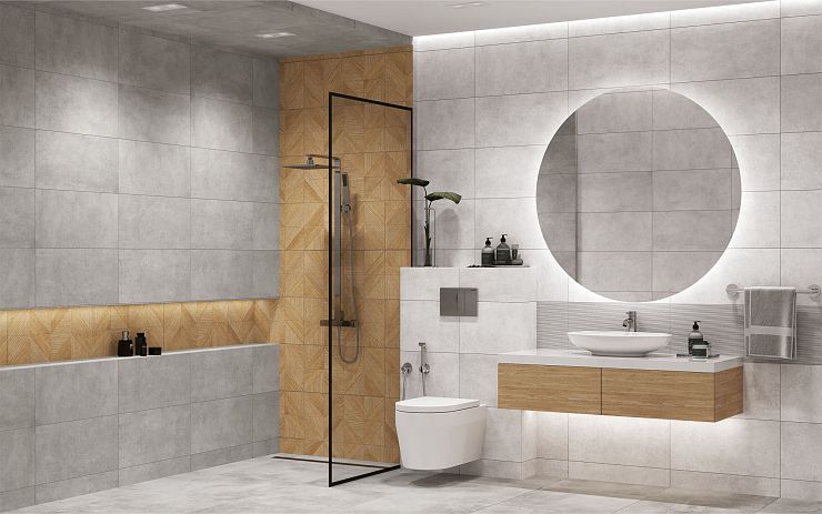 Global Tile, Керамика, 30x60, Матовая, Бетон Urban wood