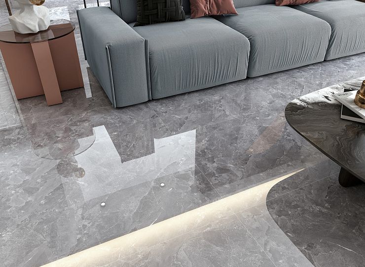 Global Tile, Блеск серебра, Керамогранит, 60x120, Полированная, Камень Silver