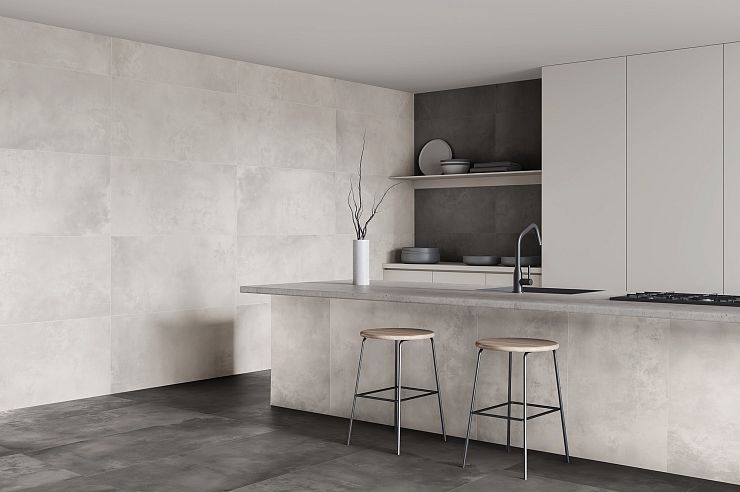 Global Tile, Керамогранит, 60x120, 60x60, Матовая, Штукатурка Vibe