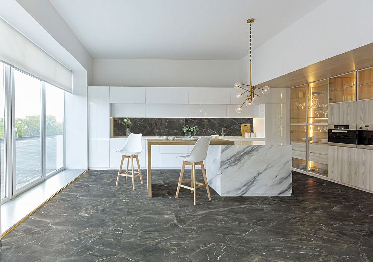 Global Tile, Керамогранит, 60x60, Матовая, Мрамор Fontanedo