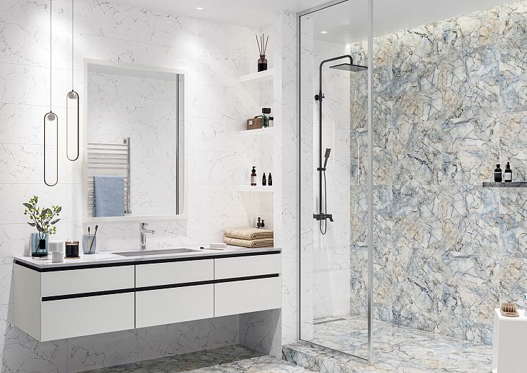 Global Tile, Керамогранит, 60x60, Матовая, Мрамор Solo_GT