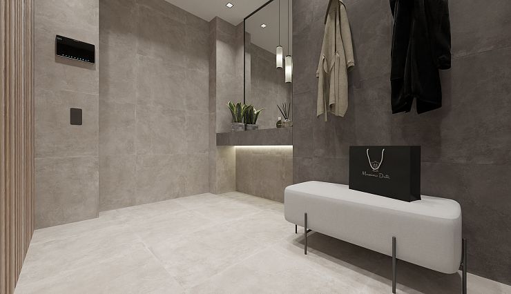 Global Tile, Рельеф, Керамогранит, 60x60, Матовая, Бетон Atlant
