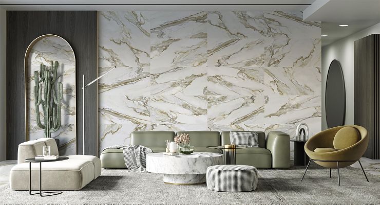 Global Tile, Керамогранит, 60x120, Матовая, Мрамор Aura