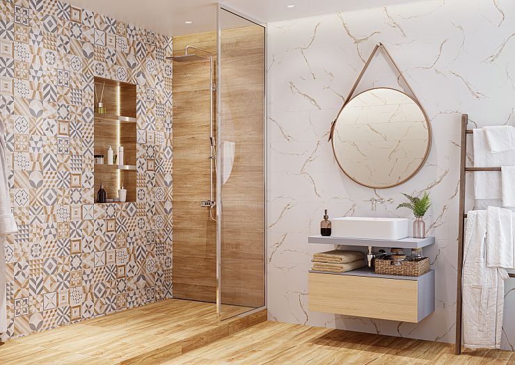 Global Tile, Керамика, 25x50, Матовая, Пэчворк Marmaris пэчворк