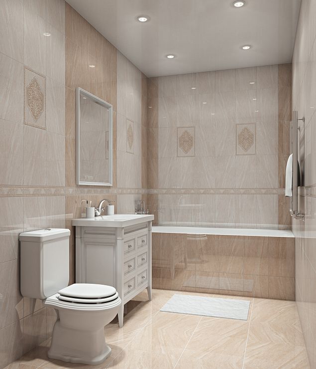 Global Tile, Керамика, 25x40, Глянцевая, Камень, Узоры Ternura decor