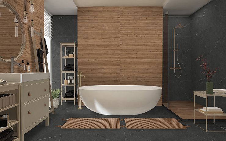Global Tile, Рельеф, Керамогранит, 60x120, Матовая, Дерево Kolan