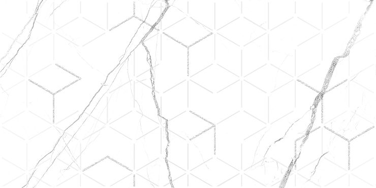 GT124VG Декор кер. Силуэт / Siluet GT Бел. 50*25 _ 1 \7